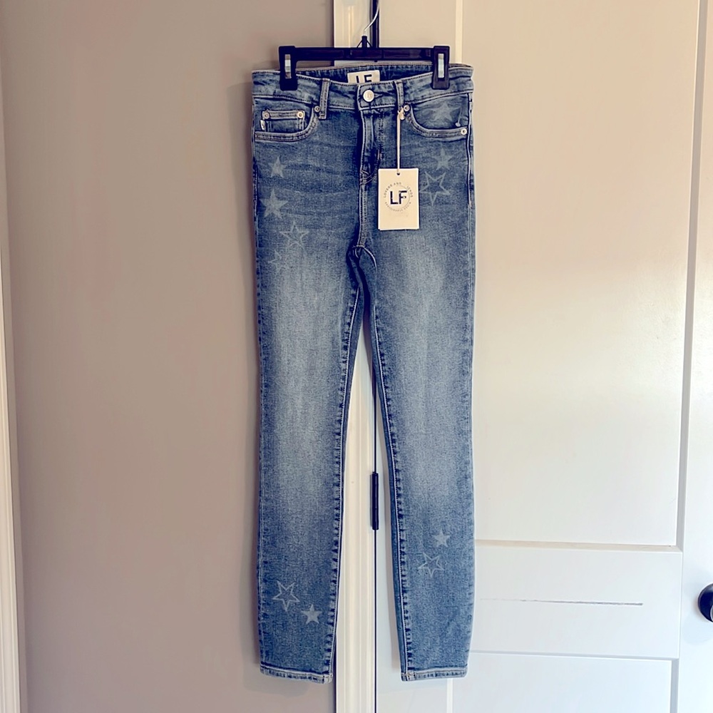 NWT Lovers and Friends Ricky Low-Rise Walk of Fame Skinny Jean - Size 23